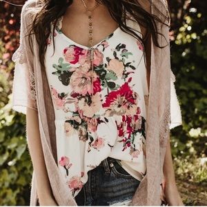 Floral Tank Top, Size Small